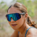 Domain, Matte Black + Polarized Blue Mirror Lens, hi-res
