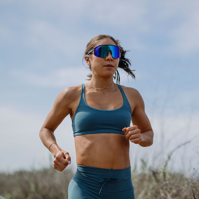 Upshot, Matte Black + Polarized Blue Mirror Lens, hi-res