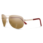 Aviator Reader, Gold + Polarized Brown 2.00 Lens, hi-res