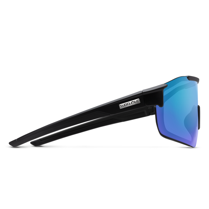 Domain, Matte Black + Polarized Blue Mirror Lens, hi-res