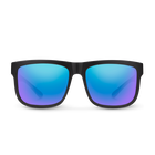 Quiver, Matte Black + Polarized Blue Mirror Lens, hi-res