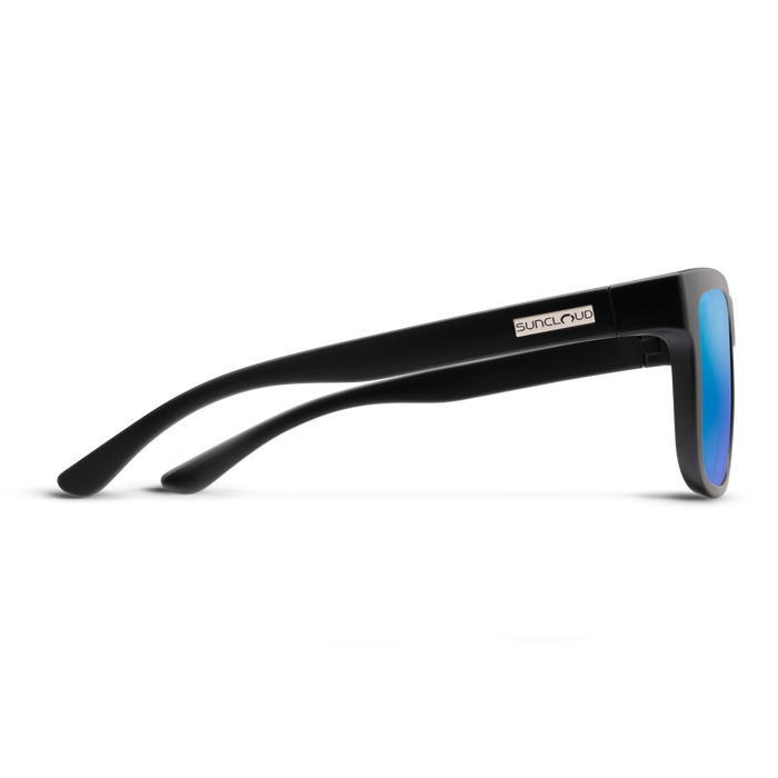 Quiver, Matte Black + Polarized Blue Mirror Lens, hi-res